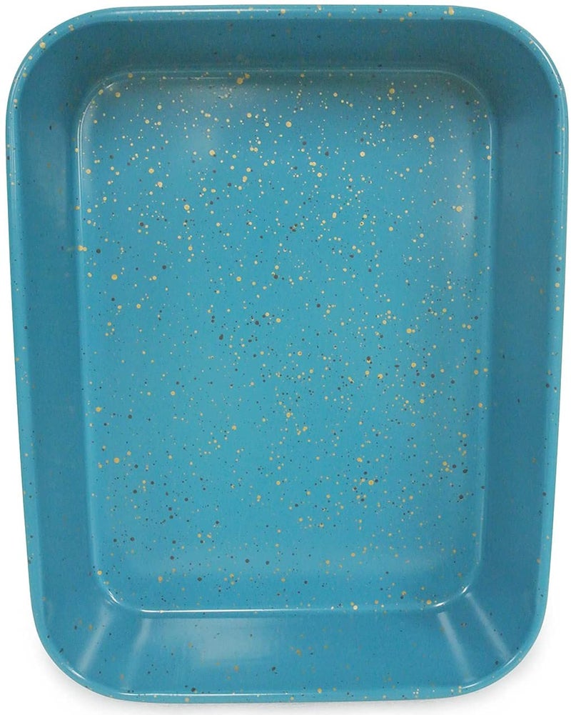 casaWare Ceramic Coated NonStick Lasagna/Roaster Pan 13 x 10 x 3-Inch (Blue Granite) - Image 3